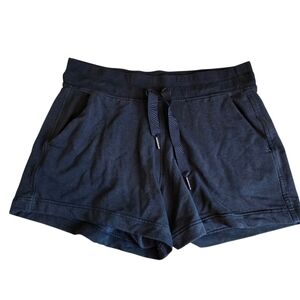 🔴 3/$15 Athleta Balance 4" Shortie Black Mid Rise Drawstring Sport Shorts M